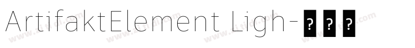 ArtifaktElement Ligh字体转换 ArtifaktElement Ligh字体转换